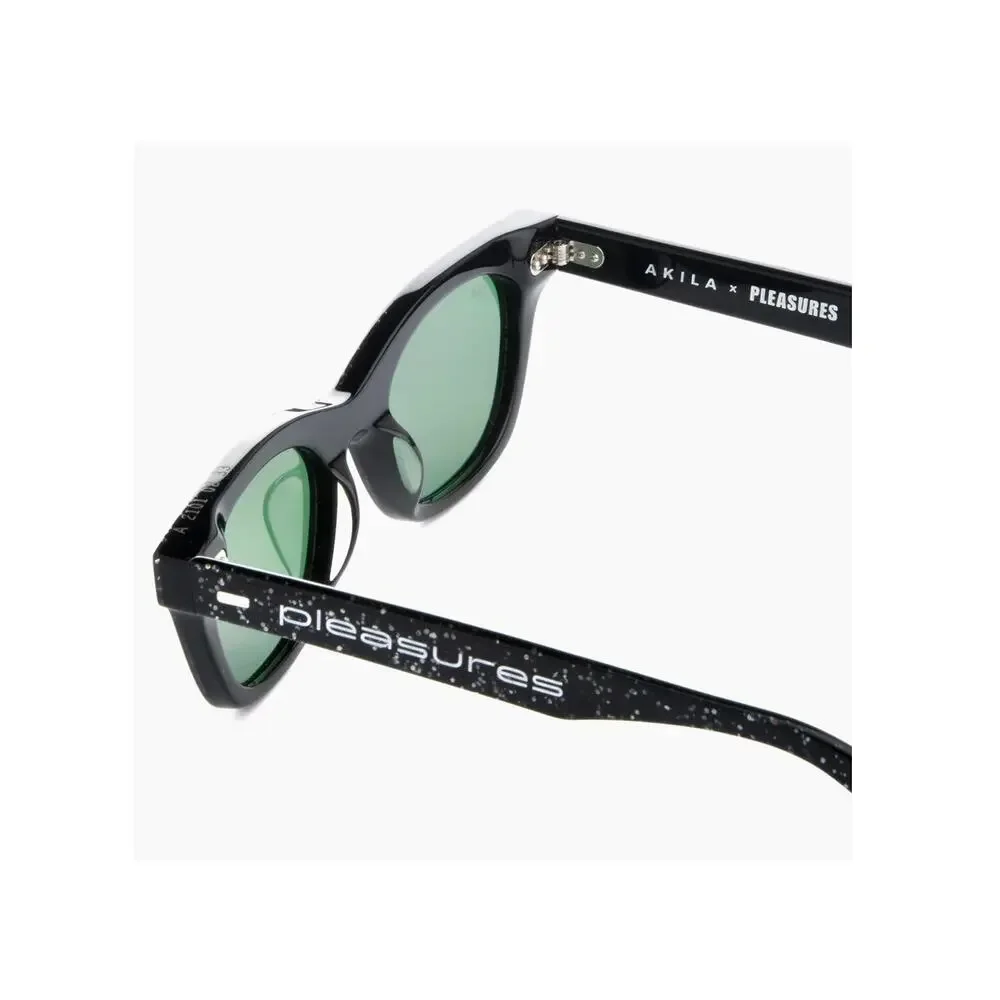 AKILA x PLEASURES Black Speckled UV Tinted Sunglasses Unisex Eyewear